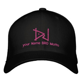 Bordado Boné do DJ Personalizable seu próprio texto Bro &