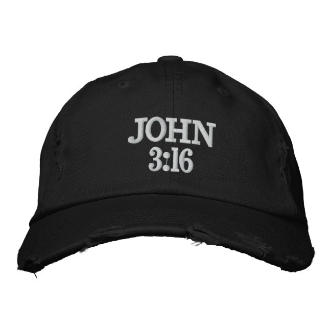 Bordado Boné JOHN 3:16 (Frente)