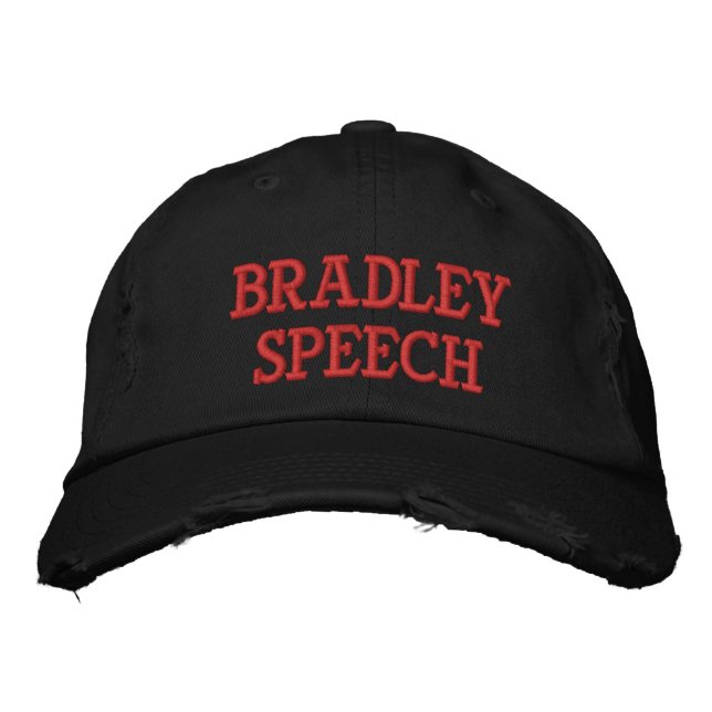 Bordado Bradley Speech - Boné de beisebol em apuros (Frente)