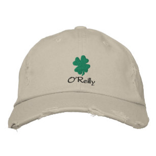 Bordado Chapéu de Shamrock Irlandês Personalizado, Boné de