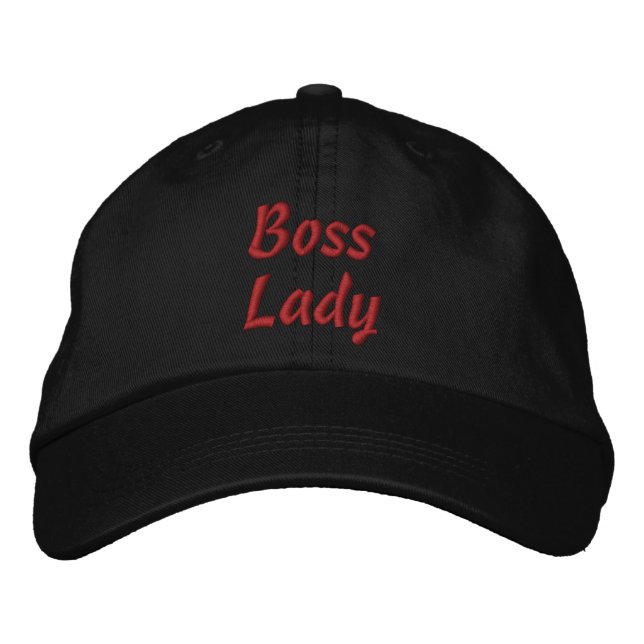 Bordado Chefe Lady Embroiderada Boné de Baseball Hat (Frente)