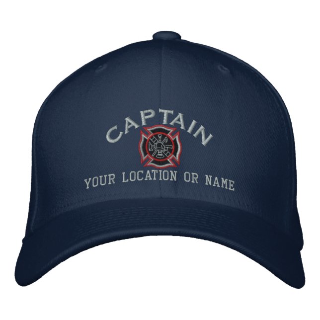 Bordado do Capitão Boné do Bombeiro Personalizado (Frente)