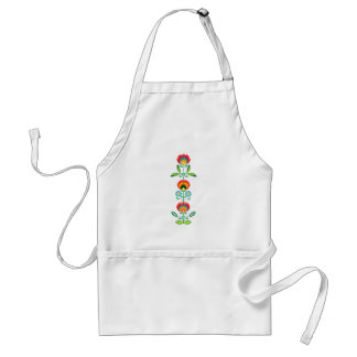 Bordado floral polonês, avental