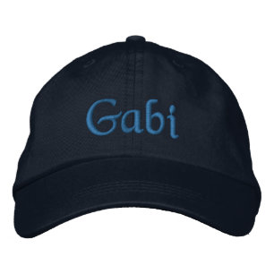 Bordado Gabi Personalizado Boné de Baseball Azul