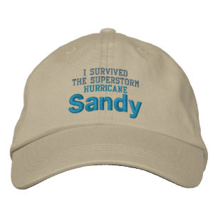 Bordado HURRICANE SANDY boné