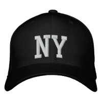 NY Boné personalizado - Preto e Branco