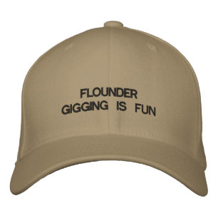 Bordado O boné com o FLOunder GIGGING É DIVERTIDO.