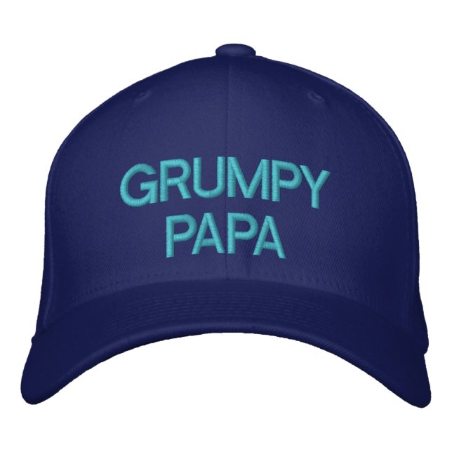 Bordado PAPA GRUMPY - Boné personalizável por eZaZaleMan (Frente)