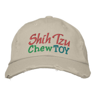 Bordado Shih Tzu Chew Toy Boné por SRF