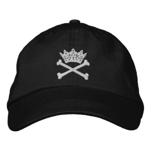 Bordado Tiara com Ossos Cruzados - Boné DIVA