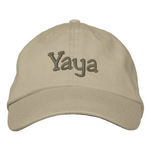 Bordado Yaya Embroiderou Boné de Baseball / Hat Khaki