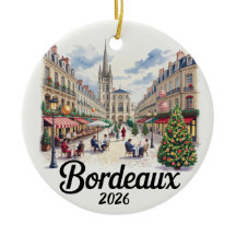 Bordeaux França 2026 Enfeite de Natal Viagem