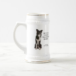 Border Collie v Caneca de cerveja da Esposa