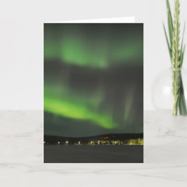 Borealis da Aurora no cartão do céu