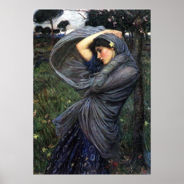 Boreas Pre-Raphaelite Poster Por John W. Waterhous (Frente)