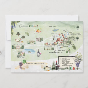 Borgo Corsignano Convite Mapa Itinerário