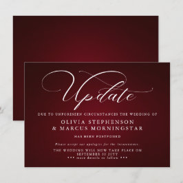 Borgonha - Anúncio de Evento Adiado Moderno