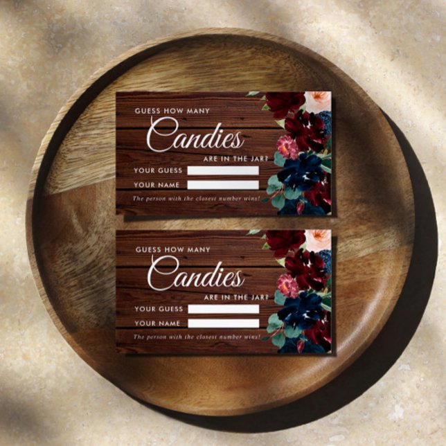 Borgonha e Marinho Quantos Cartões de Jogo de Chá  (Criador carregado)