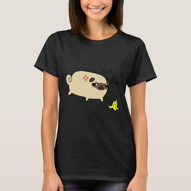 Bork Bork Pug Classic T-Shirt 613 (Frente)