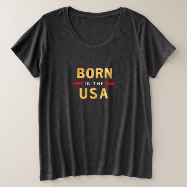 BORN IN THE USA T-Shirt (Frente do Design)