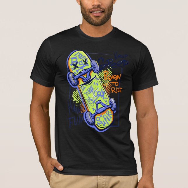 Born to ride Camiseta (Frente)