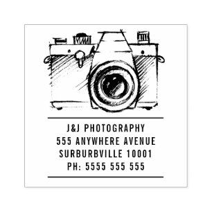 Borracha Artista SLR Film Camera Fotografador Carimbo de Bo