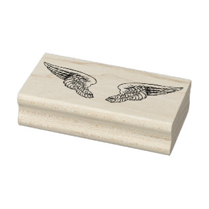 Borracha Asas de anjo Carimbo