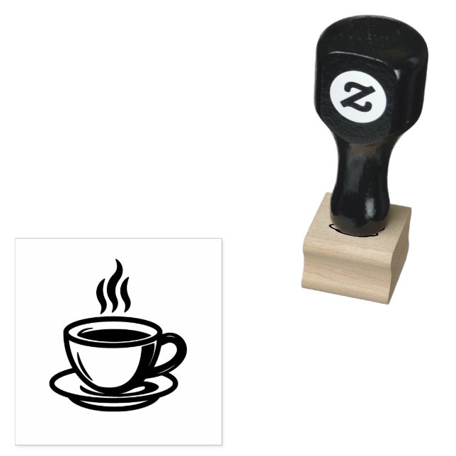 Borracha Carimbo Automático Xícara de Café (Carimbado)