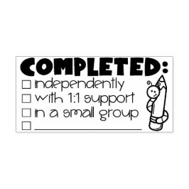 Borracha Carimbo concluído - Carimbo de Professores