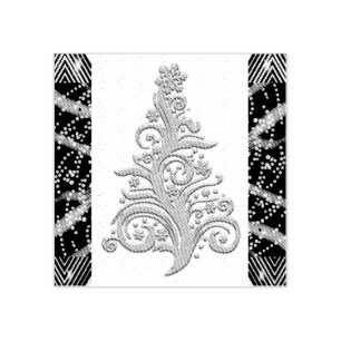 Borracha Carimbo de Abstrato artístico - Árvore de Natal 