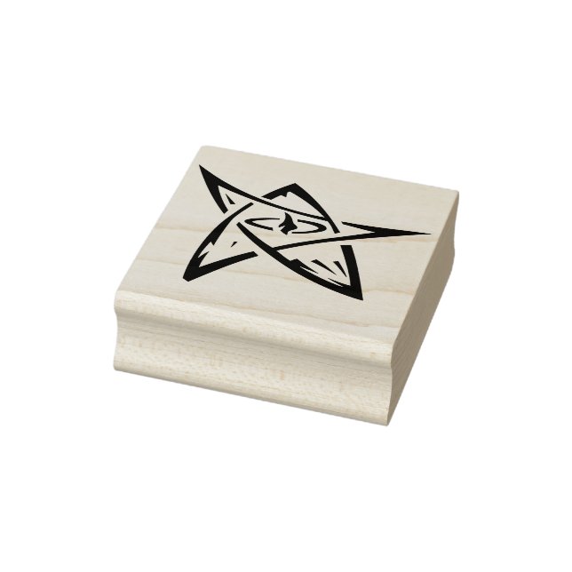 Borracha carimbo de arte abstrato star (Carimbo)