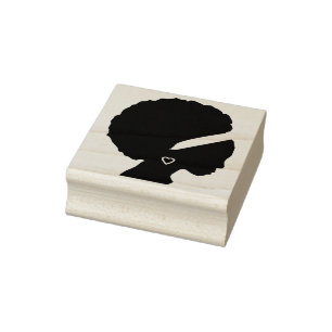 Borracha carimbo de arte africana
