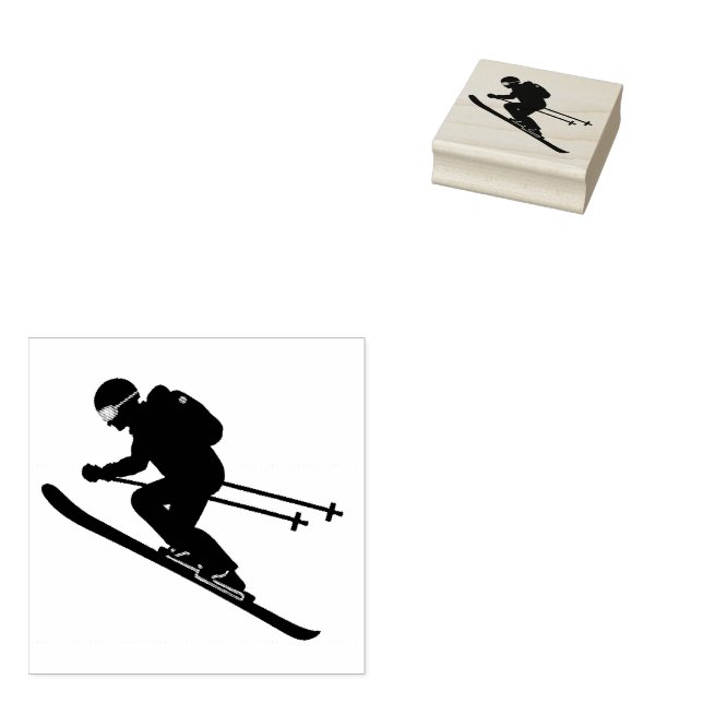 Borracha Carimbo de Arte da Madeira (Carimbado)