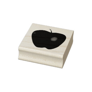 Borracha Carimbo de Arte da Madeira Apple