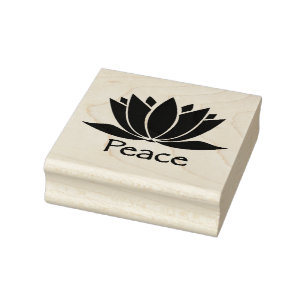 Borracha Carimbo de Arte da Madeira da Paz