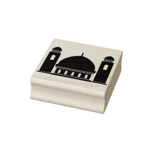 Borracha carimbo de arte da mesquita