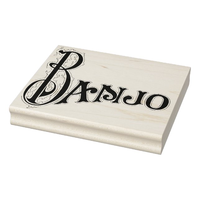 Borracha Carimbo De Arte De Banjo 1920 (Carimbo)