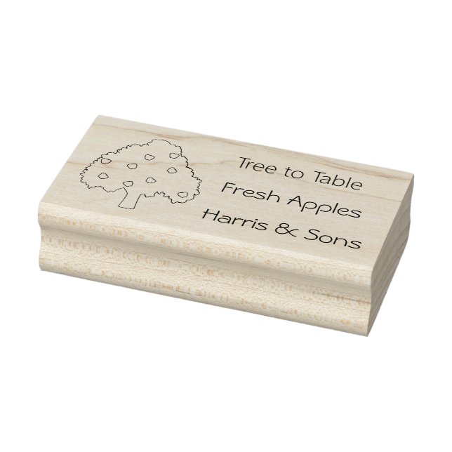 Borracha Carimbo de Arte de Fazenda da Apple Tree (Carimbo)