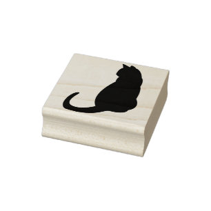 Borracha carimbo de arte de gato