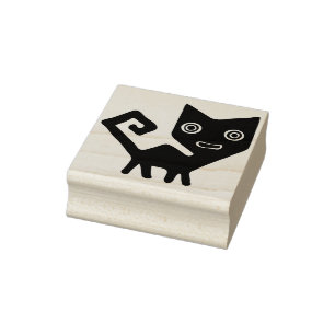 Borracha Carimbo de arte de gatos abstrato tribal