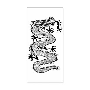 Borracha Carimbo de Arte de Madeira de Dragão Chinês