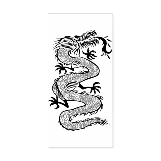 Borracha Carimbo de Arte de Madeira de Dragão Chinês (Impressão)
