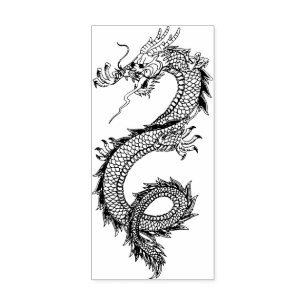Borracha Carimbo de Arte de Madeira Dragon