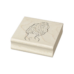 Borracha Carimbo de Arte de Madeira Morel Mushroom