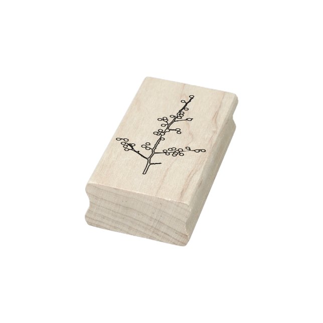 Borracha Carimbo de Arte de Winterberry (Carimbo)