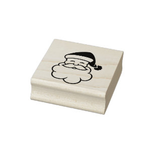 Borracha Carimbo de Arte do Papai Noel