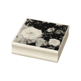 Borracha carimbo de arte em madeira