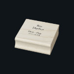 Borracha Carimbo de Arte em Madeira<br><div class="desc">Design</div>