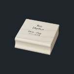 Borracha Carimbo de Arte em Madeira<br><div class="desc">Design</div>