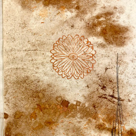 Borracha Carimbo de Arte em Madeira de Flor